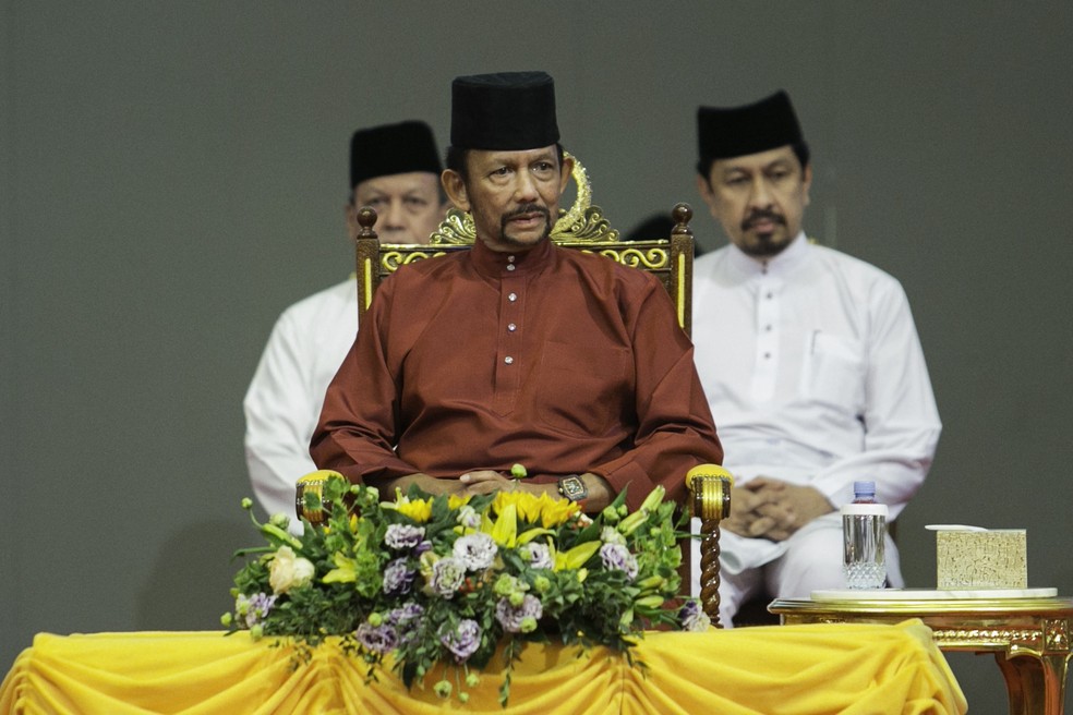 O sultão de Brunei, Hassanal Bolkiah, em foto de 2019 - Foto: AFP