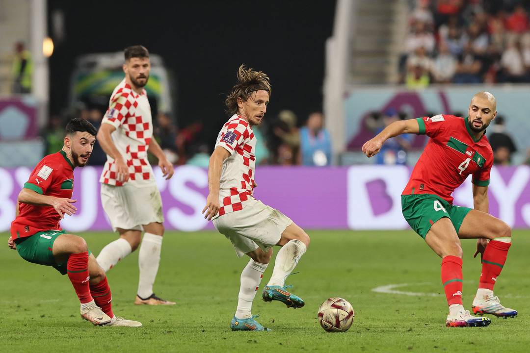 Modric fez sua provável última partida em Copas contra Marrocos