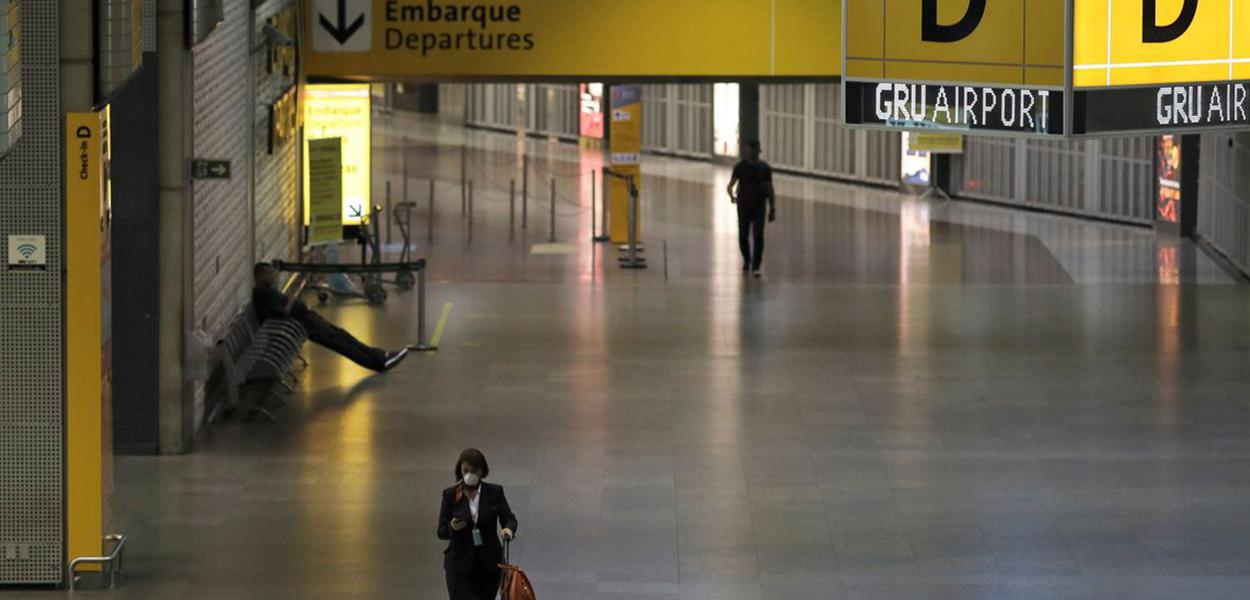 Aeroporto de Guarulhos durante a pandemia