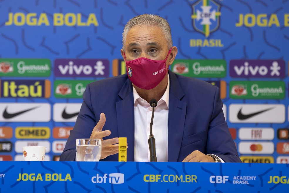 Tite convocou a seleção brasileira para duelos contra Colômbia e Argentina - Foto: Lucas Figueiredo/CBF