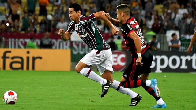 Ganso em Fluminense x Flamengo pela final do Carioca