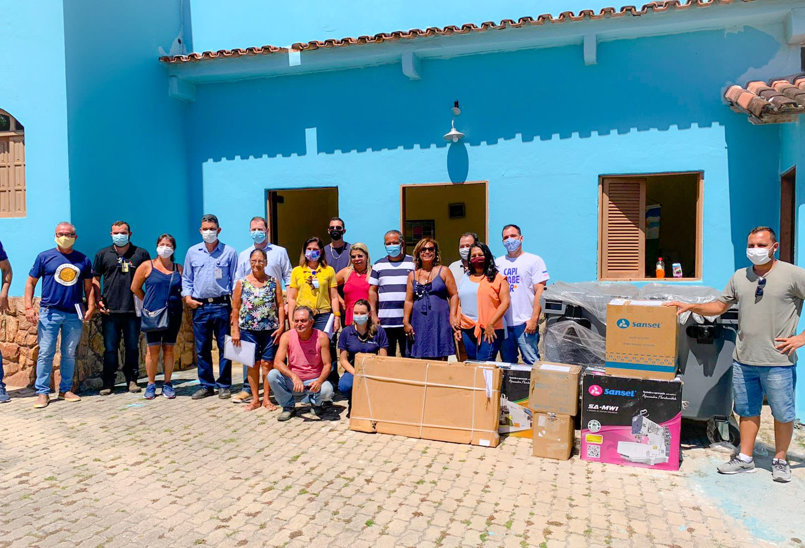 O prédio da antiga creche foi cedido para a associação, que agora será a Casa do Artesão de Mãe-Bá.