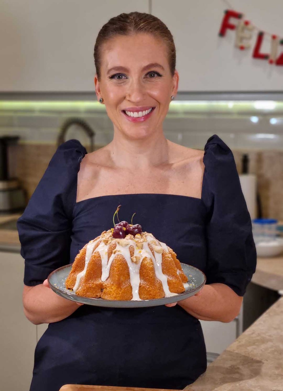 Carola Troisgros ensina receita de bolo de Natal com frutas secas - Foto: Sonia Schneiders/Receitas