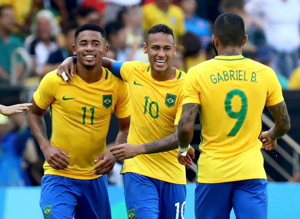 Gabriel Jesus Neymar e Gabigol nas Olimpíadas do Rio - Foto: Agência Reuters