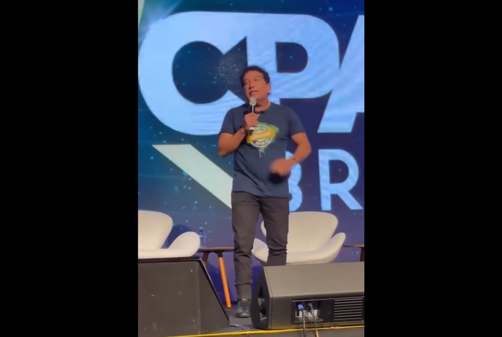 O ex-senador Magno Malta durante palestra na CPAC Brasil - Foto: Reprodução
