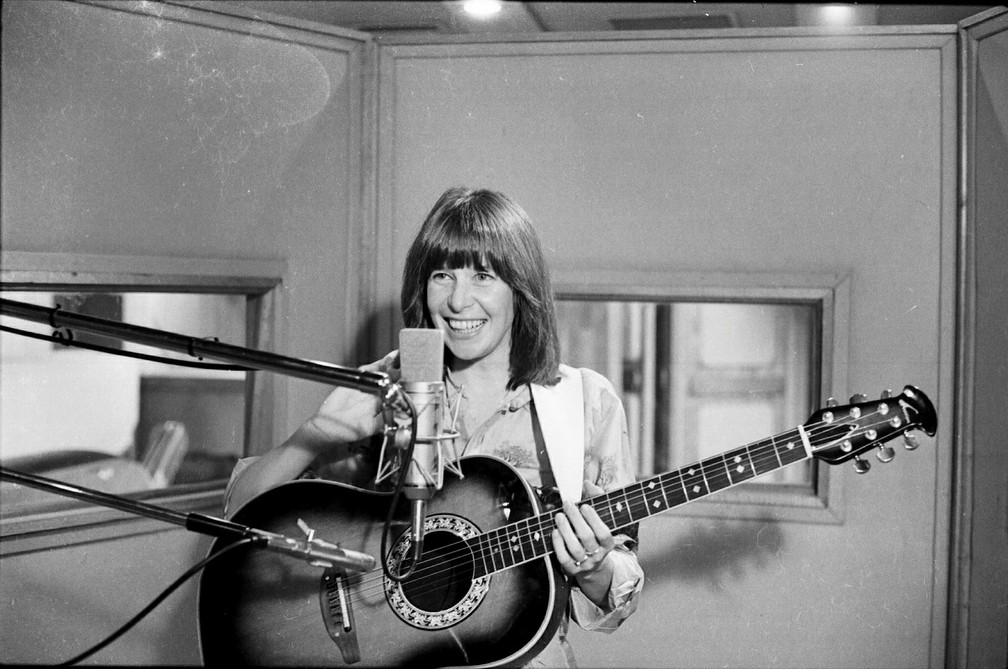 Rita Lee durante gravação do especial Mulher 80, exibido na Globo em 1979 - Foto: Nelson Di Rago/TV Globo/Arquivo