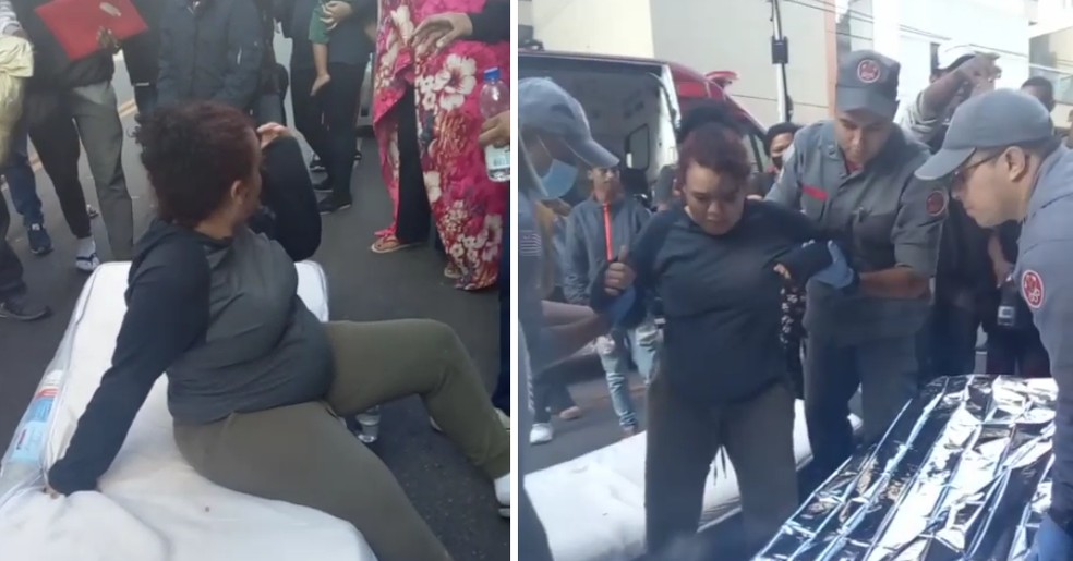 Durante a ação, uma mulher grávida de 20 anos precisou ser socorrida pelo Corpo de Bombeiros.   - Foto: Arquivo pessoal