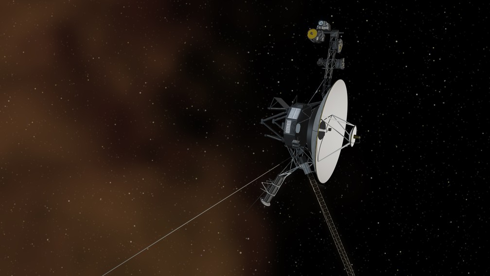 Recriação gráfica mostra a Voyager 1, da NASA - Foto: Nasa