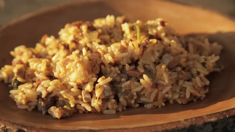 Receita de risoto Maria Isabel com carne de sol e queijo de cabra - Foto: Globo