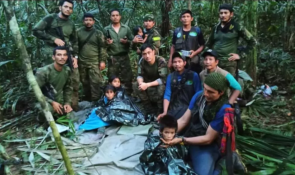 Crianças que sofreram acidente aéreo na Colômbia são encontradas com vida após 40 dias
