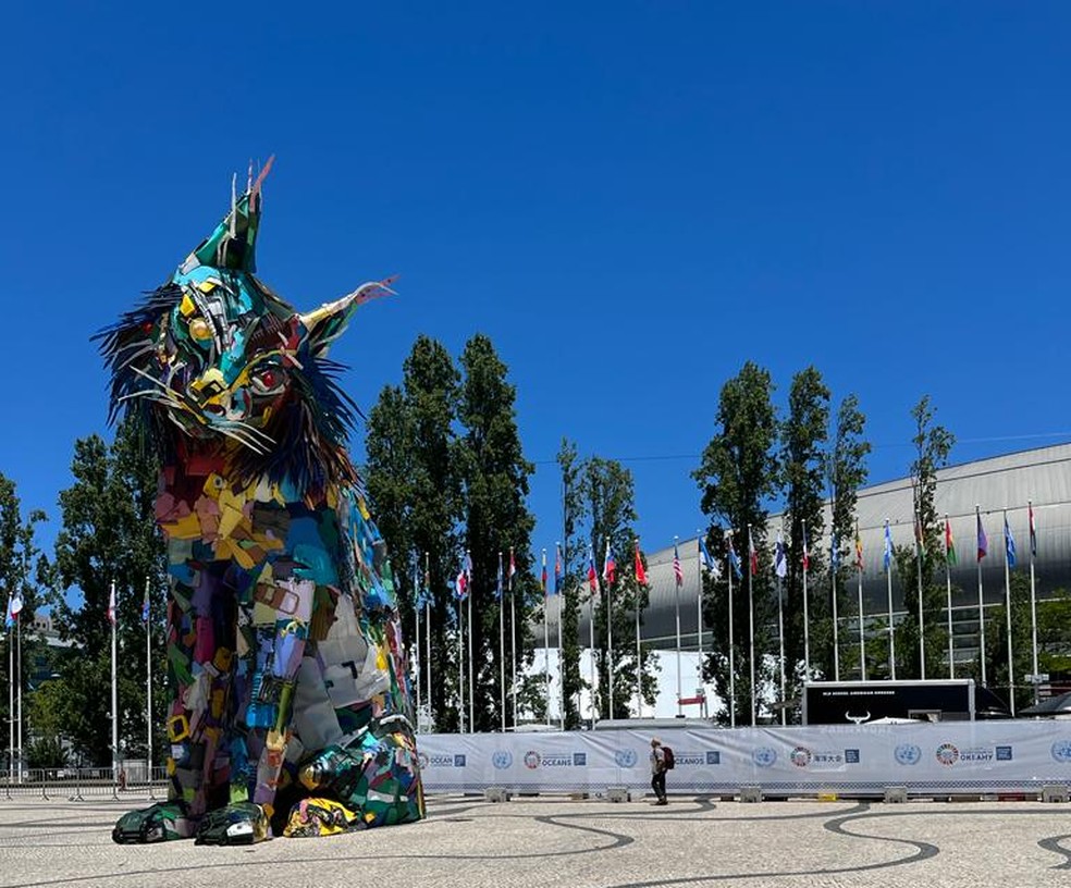 Conferência do Oceano da Organização das Nações Unidas (ONU) é realizada em Lisboa, Portugal, em junho de 2022 - Foto: Patrícia Figueiredo/g1